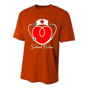 Nurse Heart Stethoscope For School Nurse Halloween Great Gift Performance Sprint T-Shirt