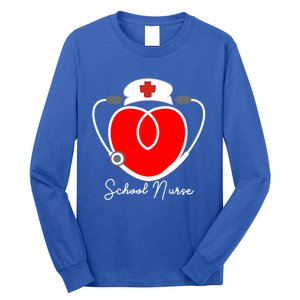 Nurse Heart Stethoscope For School Nurse Halloween Great Gift Long Sleeve Shirt