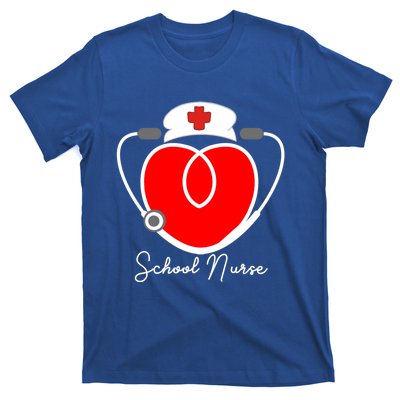 Nurse Heart Stethoscope For School Nurse Halloween Great Gift T-Shirt