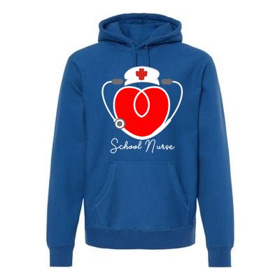 Nurse Heart Stethoscope For School Nurse Halloween Great Gift Premium Hoodie