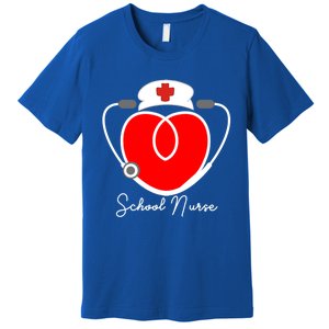 Nurse Heart Stethoscope For School Nurse Halloween Great Gift Premium T-Shirt