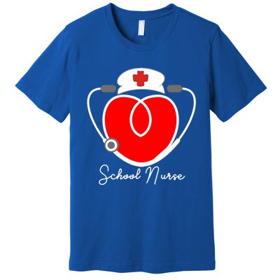 Nurse Heart Stethoscope For School Nurse Halloween Great Gift Premium T-Shirt