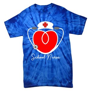 Nurse Heart Stethoscope For School Nurse Halloween Great Gift Tie-Dye T-Shirt