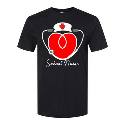 Nurse Heart Stethoscope For School Nurse Halloween Great Gift Softstyle CVC T-Shirt