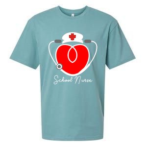 Nurse Heart Stethoscope For School Nurse Halloween Great Gift Sueded Cloud Jersey T-Shirt