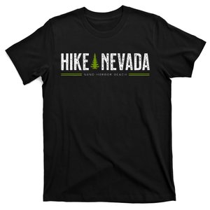 Nevada Hike Sand Harbor Beach Tree Retro T-Shirt