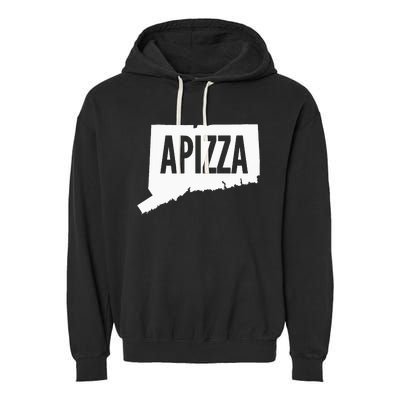 New Haven Style Apizza In Connecticut Garment-Dyed Fleece Hoodie