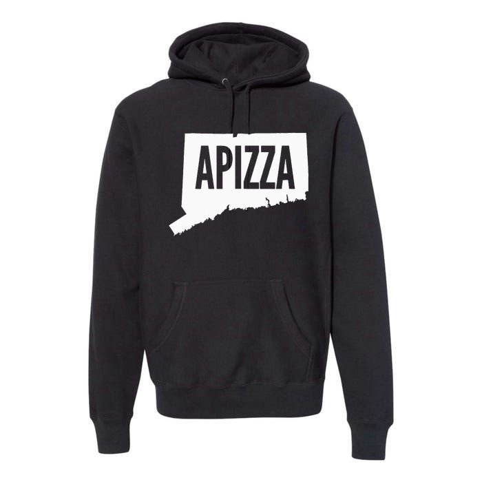 New Haven Style Apizza In Connecticut Premium Hoodie