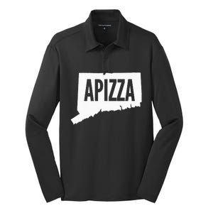 New Haven Style Apizza In Connecticut Silk Touch Performance Long Sleeve Polo