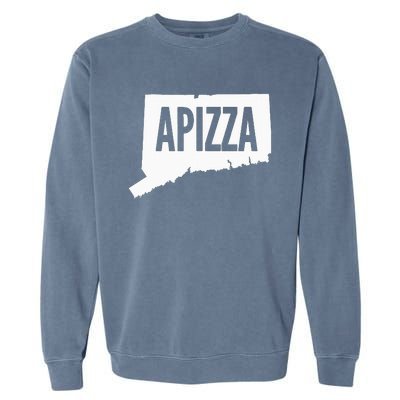 New Haven Style Apizza In Connecticut Garment-Dyed Sweatshirt