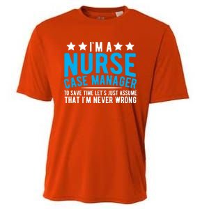 Nurse Healthcare System Patient Care Nurse Case Ager Meaningful Gift Cooling Performance Crew T-Shirt