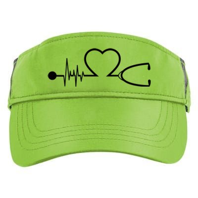 Nurse Heartbeat Stethoscope Gift Adult Drive Performance Visor