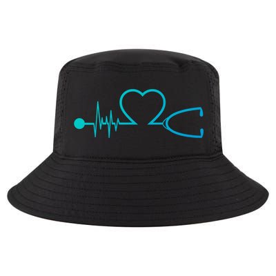 Nurse Heartbeat Stethoscope Gift Cool Comfort Performance Bucket Hat