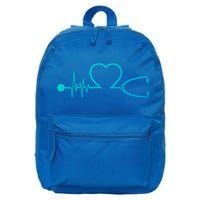 Nurse Heartbeat Stethoscope Gift 16 in Basic Backpack