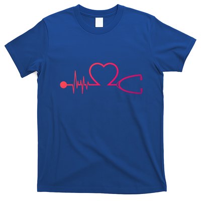 Nurse Heartbeat Stethoscope Gift T-Shirt