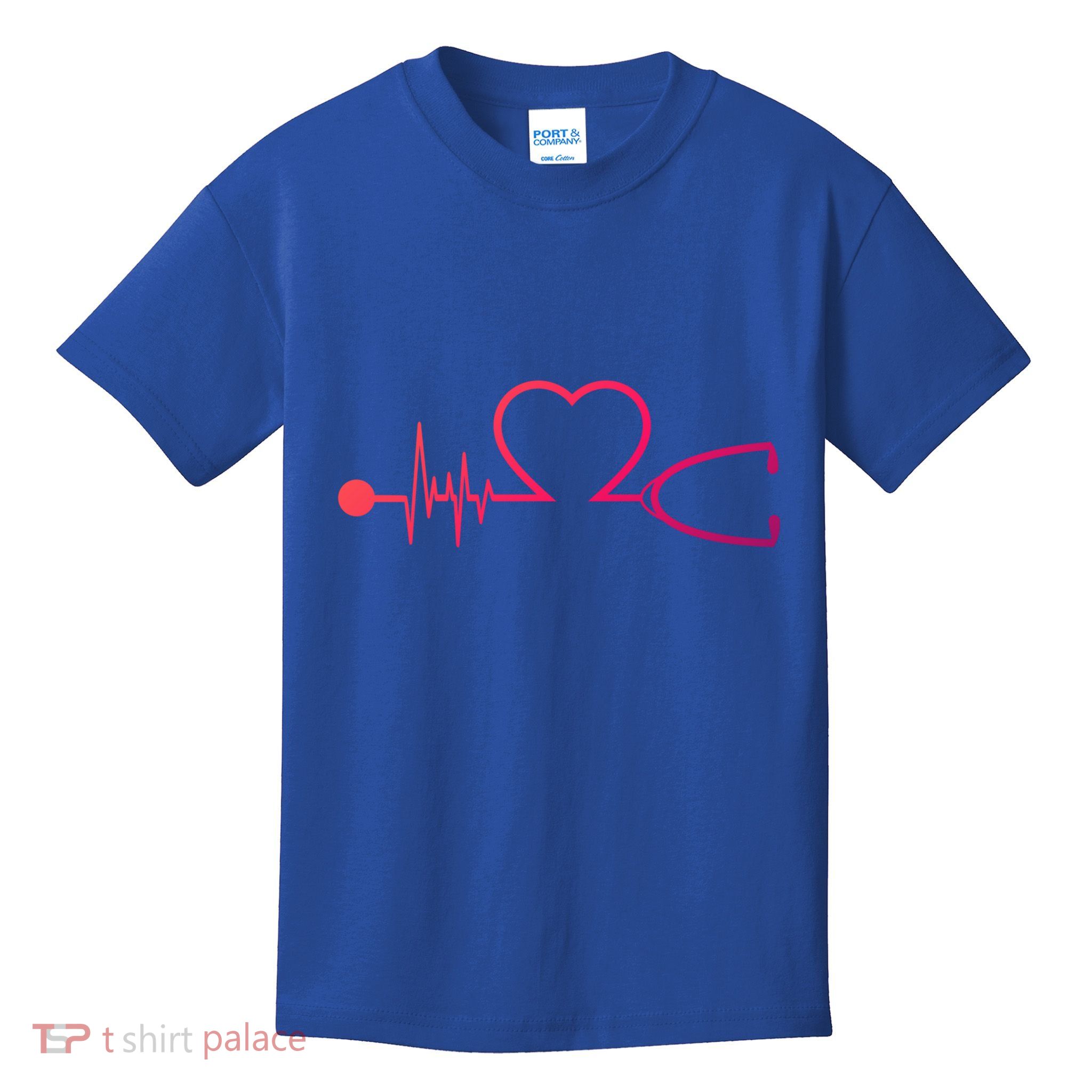 Nurse Heartbeat Stethoscope Gift Kids T-Shirt