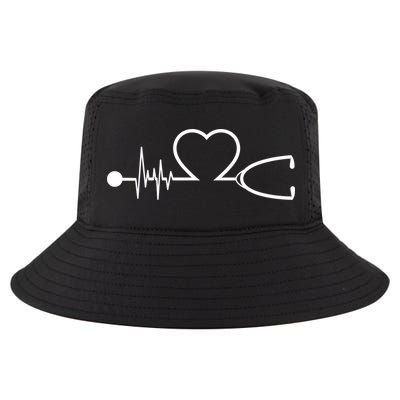 Nurse Heartbeat Stethoscope Gift Cool Comfort Performance Bucket Hat