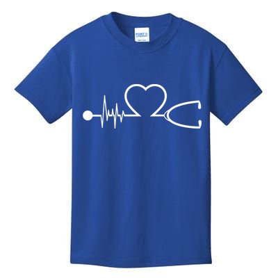 Nurse Heartbeat Stethoscope Gift Kids T-Shirt