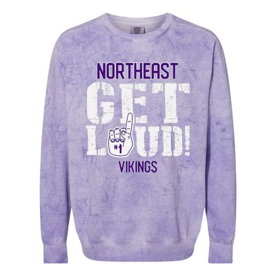 Northeast High School Get Loud Vikings Colorblast Crewneck Sweatshirt