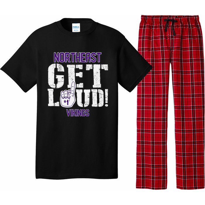 Northeast High School Get Loud Vikings Pajama Set