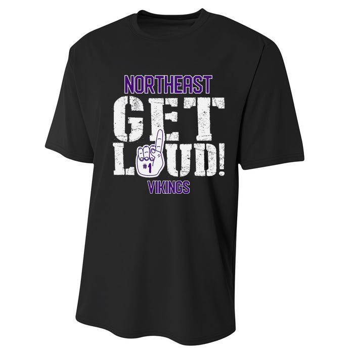 Northeast High School Get Loud Vikings Performance Sprint T-Shirt