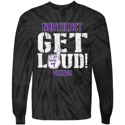 Northeast High School Get Loud Vikings Tie-Dye Long Sleeve Shirt