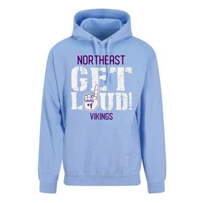 Northeast High School Get Loud Vikings Unisex Surf Hoodie