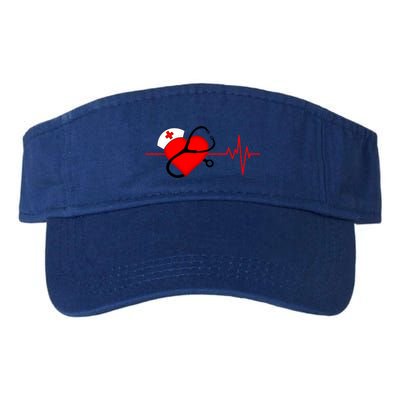 Nurse Heartbeat Stethoscope Cool Gift Visor