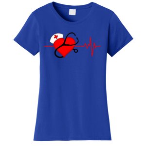 Nurse Heartbeat Stethoscope Cool Gift Women's T-Shirt