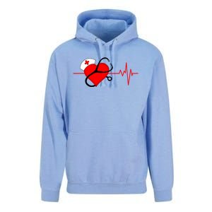 Nurse Heartbeat Stethoscope Cool Gift Unisex Surf Hoodie