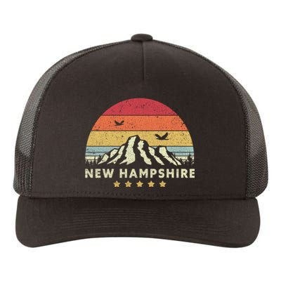 New Hampshire Shirt. Retro Style NH, USA Yupoong Adult 5-Panel Trucker Hat