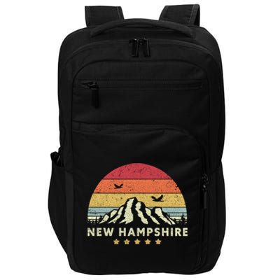 New Hampshire Shirt. Retro Style NH, USA Impact Tech Backpack