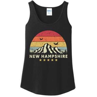 New Hampshire Shirt. Retro Style NH, USA Ladies Essential Tank