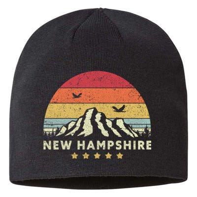 New Hampshire Shirt. Retro Style NH, USA Sustainable Beanie