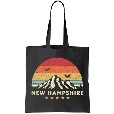 New Hampshire Shirt. Retro Style NH, USA Tote Bag