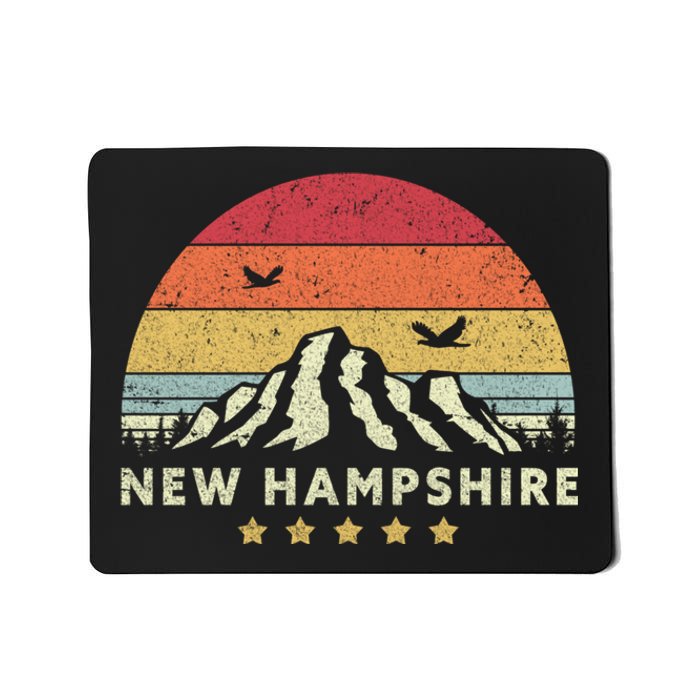 New Hampshire Shirt. Retro Style NH, USA Mousepad