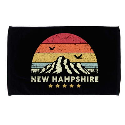 New Hampshire Shirt. Retro Style NH, USA Microfiber Hand Towel