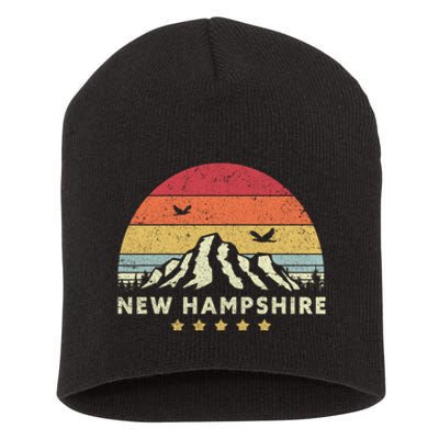 New Hampshire Shirt. Retro Style NH, USA Short Acrylic Beanie