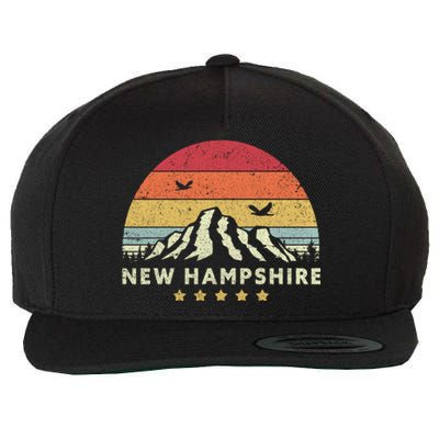 New Hampshire Shirt. Retro Style NH, USA Wool Snapback Cap