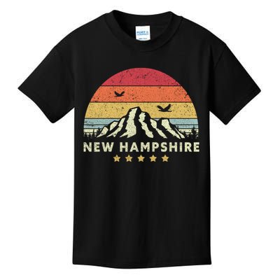 New Hampshire Shirt. Retro Style NH, USA Kids T-Shirt