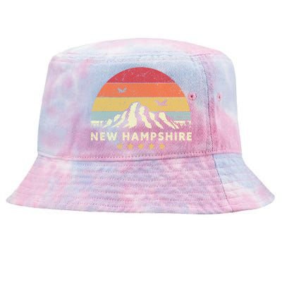 New Hampshire Shirt. Retro Style NH, USA Tie-Dyed Bucket Hat