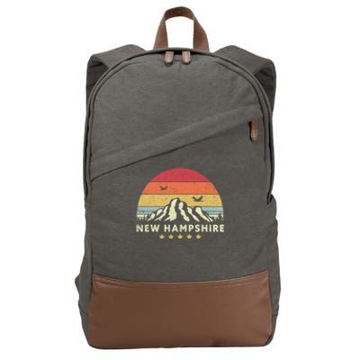 New Hampshire Shirt. Retro Style NH, USA Cotton Canvas Backpack