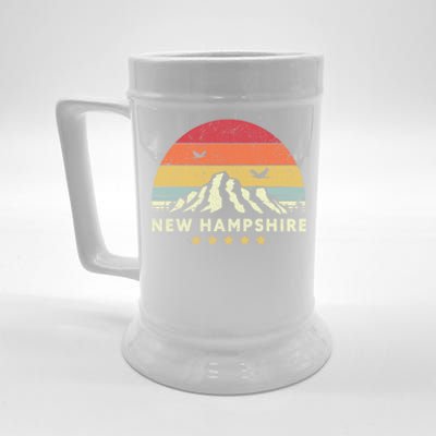 New Hampshire Shirt. Retro Style NH, USA Beer Stein