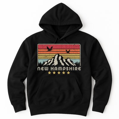 New Hampshire Shirt. Retro Style NH, USA Hoodie