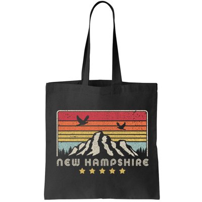 New Hampshire Shirt. Retro Style NH, USA Bag