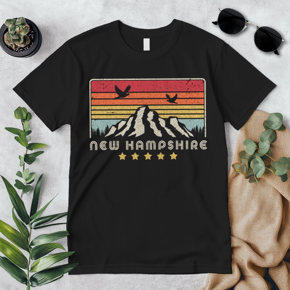 New Hampshire Shirt. Retro Style NH, USA Premium T-Shirt