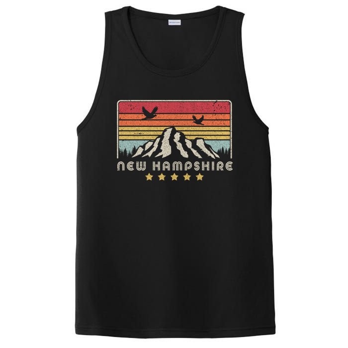 New Hampshire Shirt. Retro Style NH, USA PosiCharge Competitor Tank