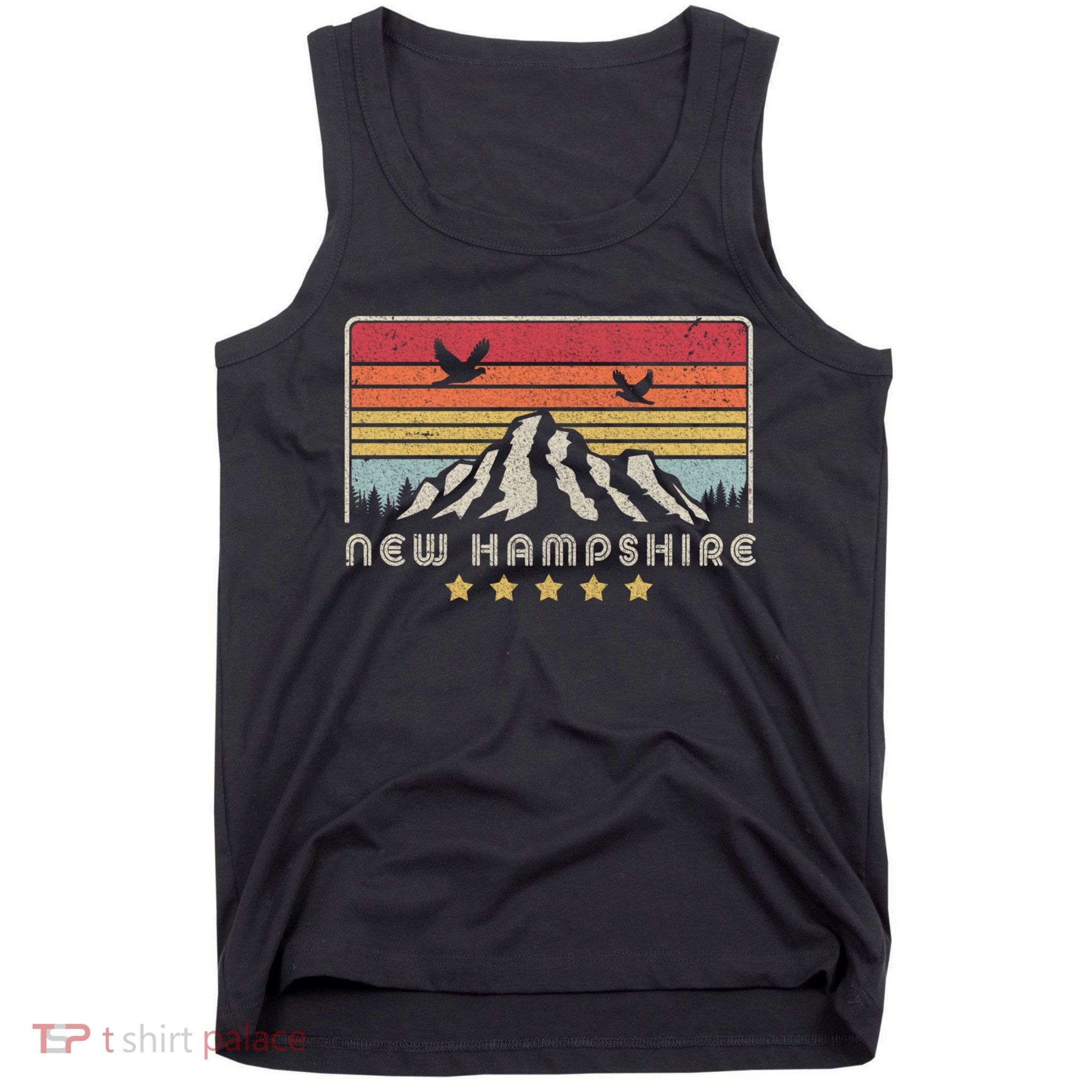 New Hampshire Shirt. Retro Style NH, USA Tank Top