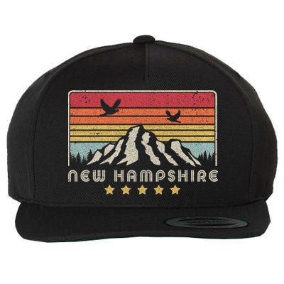 New Hampshire Shirt. Retro Style NH, USA Wool Snapback Cap