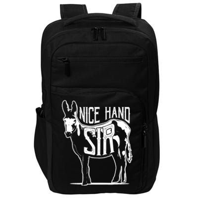 Nice Hand Sir Donkey Poker Funny Gambling Design Impact Tech Backpack